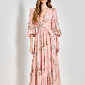 Vestido Midi Floral dos Sonhos
