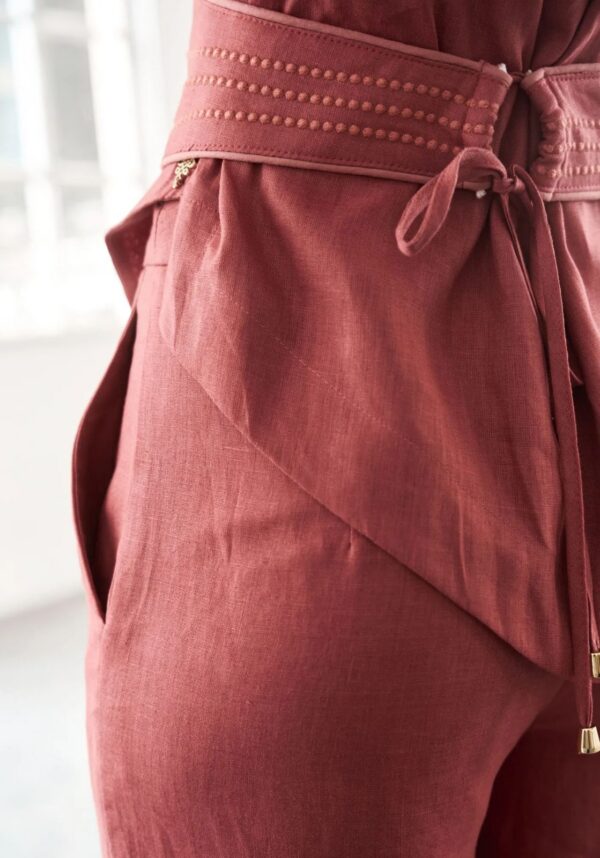 Conjunto em Linho com Cinto - Image 4