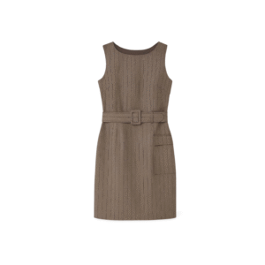 Vestido curto em chevron