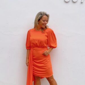 VESTIDO CURTO ASSIMÉTRICO  AVE RARA